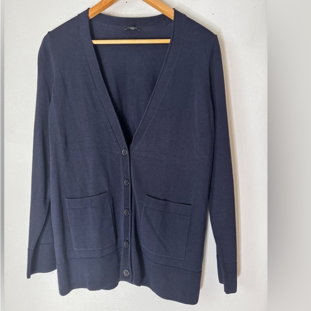 Talbots Navy Blue Cardigan Sweater